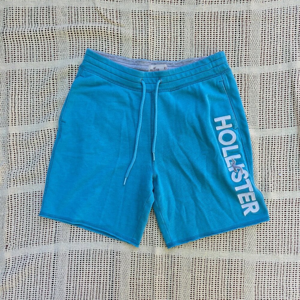 Men's Bright Blue Beachy Hollister Shorts